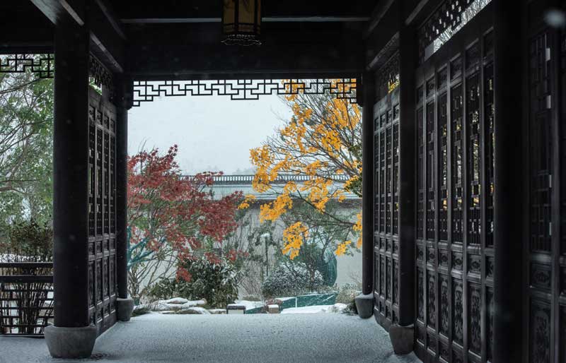 魯商萬科城雪景圖