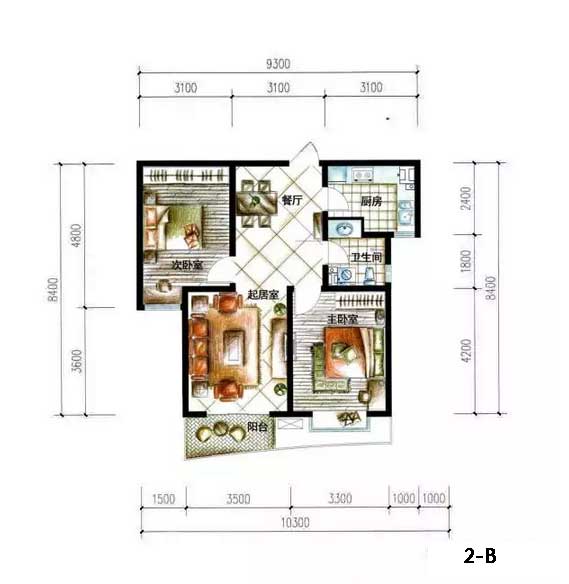 德居一品 2-B戶型