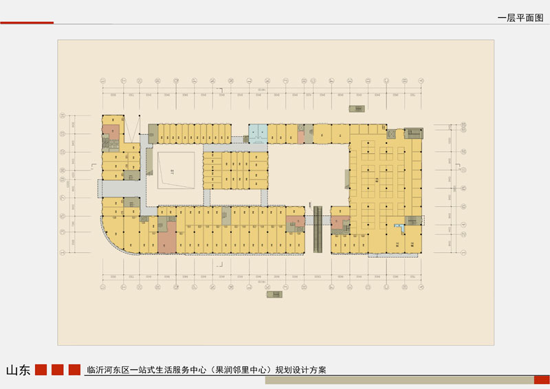 果潤(rùn)?quán)徖镏行?一層平面戶型圖