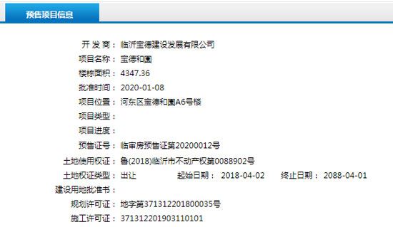 1月上旬臨沂共20項目獲預售證 共批準42棟樓