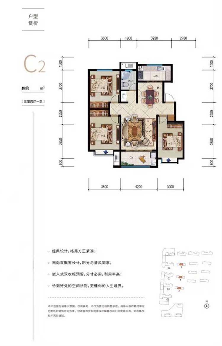 潤(rùn)地新城洋房C2戶型