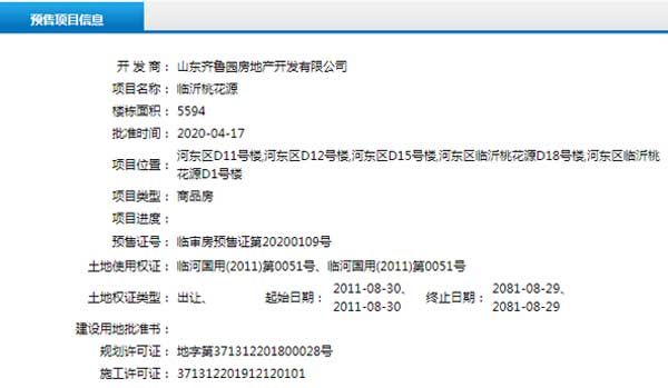 4月中旬臨沂共11項目獲預售證 共批準26棟樓