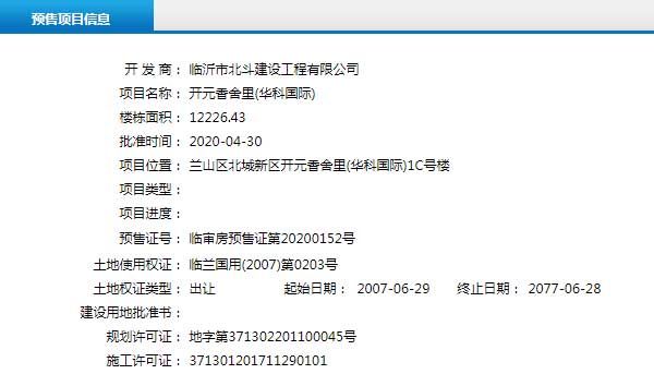 4月下旬臨沂共31項目獲預(yù)售證 共批準(zhǔn)78棟樓