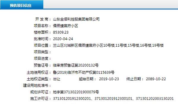 4月下旬臨沂共31項目獲預(yù)售證 共批準(zhǔn)78棟樓