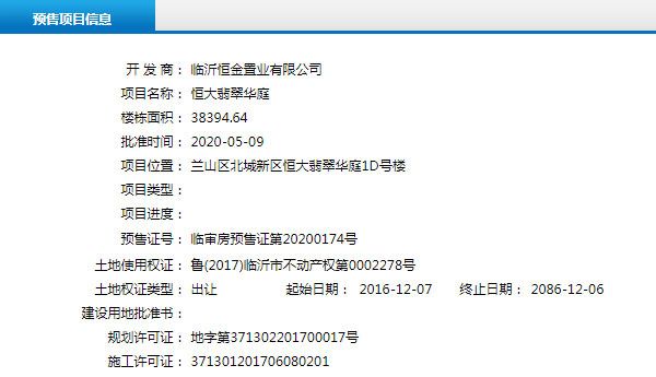 5月上旬臨沂共22項目獲預售證 共批準48棟樓