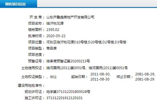 5月下旬臨沂共24項目獲預售證 共批準56棟樓