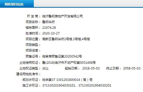 10月下旬臨沂共30項目獲預(yù)售證 共批準(zhǔn)85棟樓