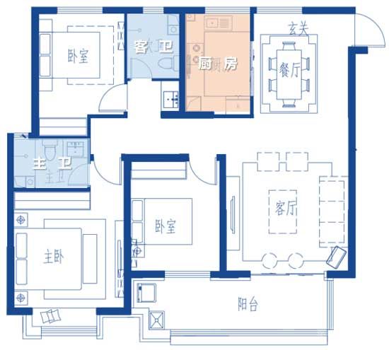 御山河142㎡三室全能戶型，限時(shí)優(yōu)惠98萬(wàn)