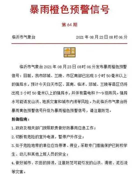 預(yù)警升級！臨沂又遇強降雨，公交路線臨時變化！