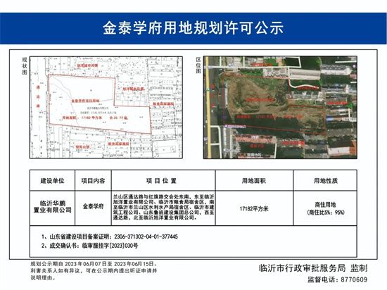 蘭山老城區(qū)通達(dá)路地段規(guī)劃公示，案名別有玄機(jī)？